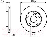 Тормозной диск Bosch 0986479186