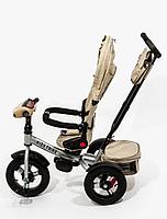 Детский трёхколесный велосипед трансформер Kids Trike Lux Comfort бежевый 6088, фото 3