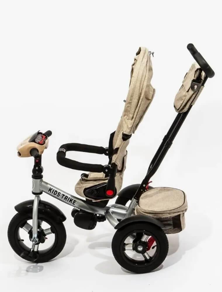 Детский трёхколесный велосипед трансформер Kids Trike Lux Comfort бежевый 6088 - фото 3 - id-p224361164
