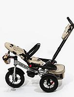 Детский трёхколесный велосипед трансформер Kids Trike Lux Comfort бежевый 6088, фото 6