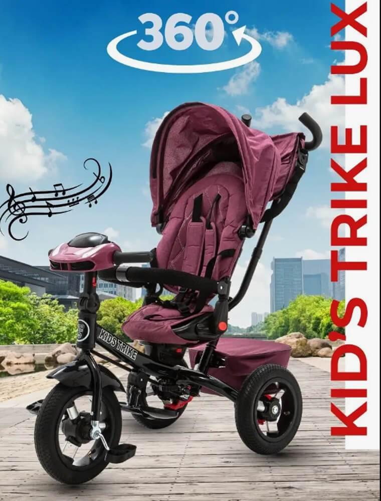 Детский трёхколесный велосипед трансформер Kids Trike Lux Comfort фиолетовый 6088 - фото 1 - id-p224361165