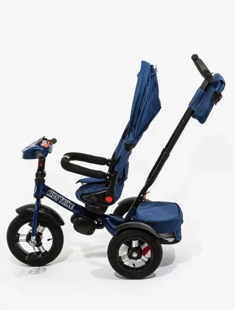 Детский трёхколесный велосипед трансформер Kids Trike Lux Comfort синий 6088 - фото 7 - id-p224361166