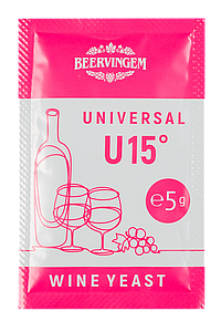 Винные дрожжи Beervingem "Universal U15", 5 г