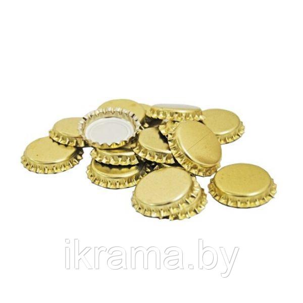 Кроненпробки золотые 26 мм, 80 шт - фото 1 - id-p154270765