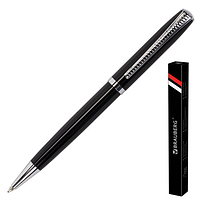 Ручка подарочная шариковая BRAUBERG "Cayman Black", корпус черный, узел 1 мм, линия письма 0,7 мм, синяя