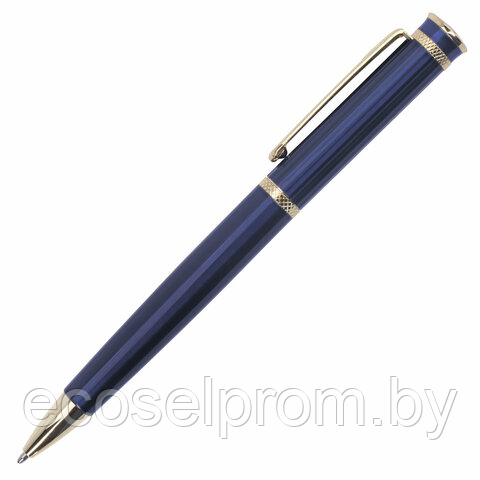 Ручка подарочная шариковая BRAUBERG «Perfect Blue», корпус синий, узел 1 мм, линия письма 0,7 мм, синяя - фото 1 - id-p224366919