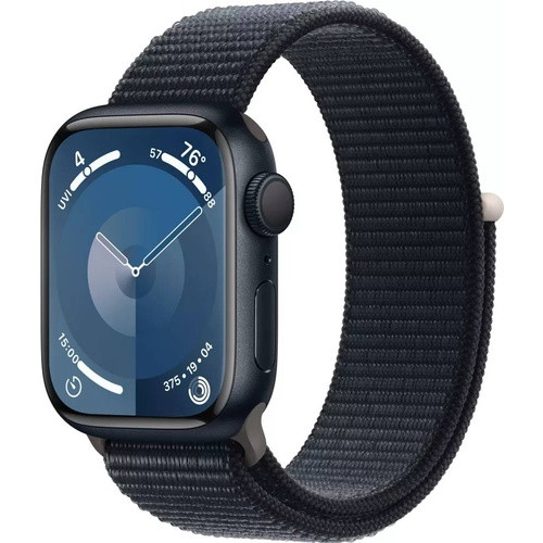 Apple Apple Watch Series 9 GPS 41mm Midnight Aluminum Case with Midnight Sport Loop (MR8Y3) - фото 1 - id-p224365355