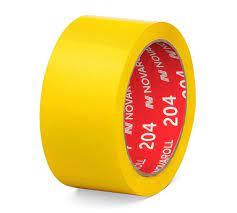 Скотч (клейкая лента ) желтого цвета "Нова Ролл 204", 48 мм х 66 м - фото 1 - id-p224367002