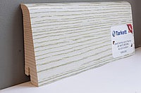 Плинтус деревянный шпонированный Tarkett 80x20x2400 ART WHITE WEDDING / БЕЛАЯ СВАДЬБА