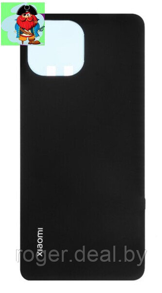 Задняя крышка для Xiaomi Mi 11 Lite, цвет: чёрный - фото 1 - id-p174233658