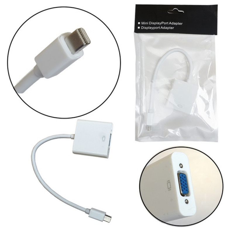 Переходник MiniDisplayPort - VGA 0.2м - Вход MiniDisplayPort - Выход VGA - фото 1 - id-p224367145