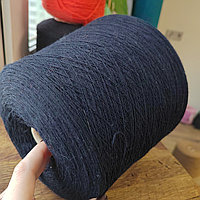 Пряжа Casa Del Filato Baby Wool 100% меринос экстрафайн Supergeelong, 1500 м 100г цвет: тёмно-синий/почти черн