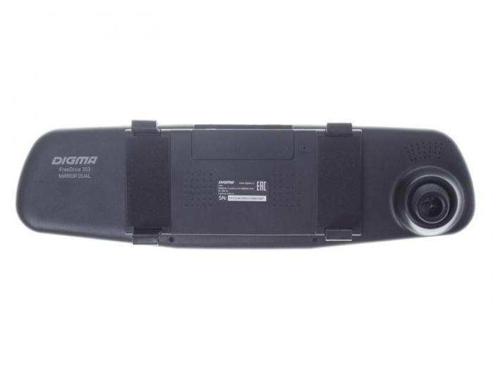 Автомобильный видеорегистратор Digma FreeDrive 303 Mirror Dual зеркало с двумя камерами