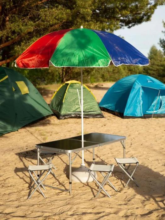 Зонт пляжный садовый с наклоном большой зонтик от солнца для пляжа бассейна дачный солнцезащитный складной - фото 7 - id-p224290284