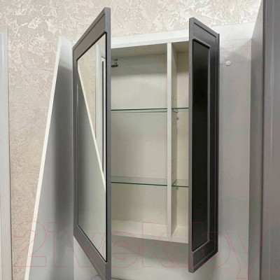 Шкаф с зеркалом для ванной Garda Stella-6 R 60 (M) - фото 2 - id-p219863190