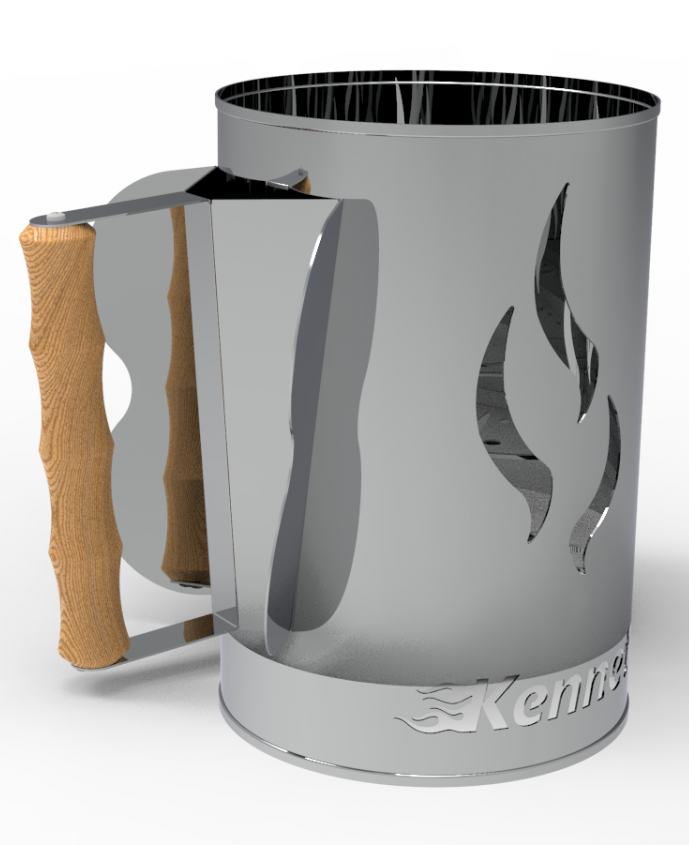 Стартер для розжига угля Kennet 5,0л, AISI 430/0,8мм (нерж. сталь 0.8мм) - фото 1 - id-p224369091