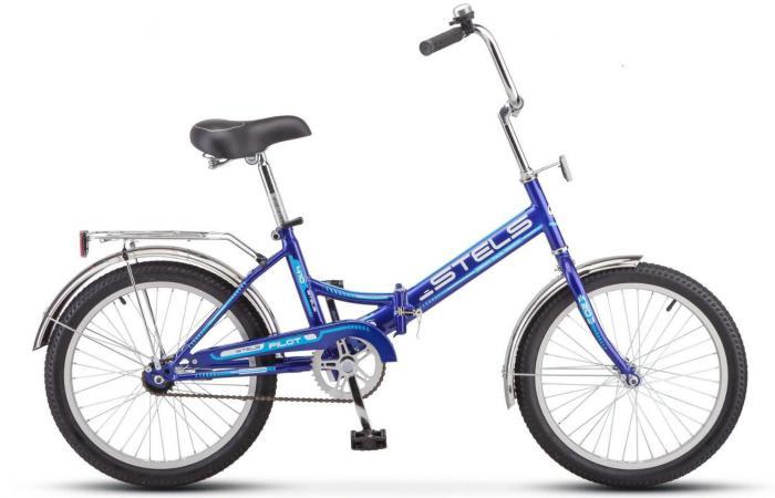 Велосипед подростковый для мальчиков складной городской 8 лет 20 дюймов STELS Синий - фото 1 - id-p224221499