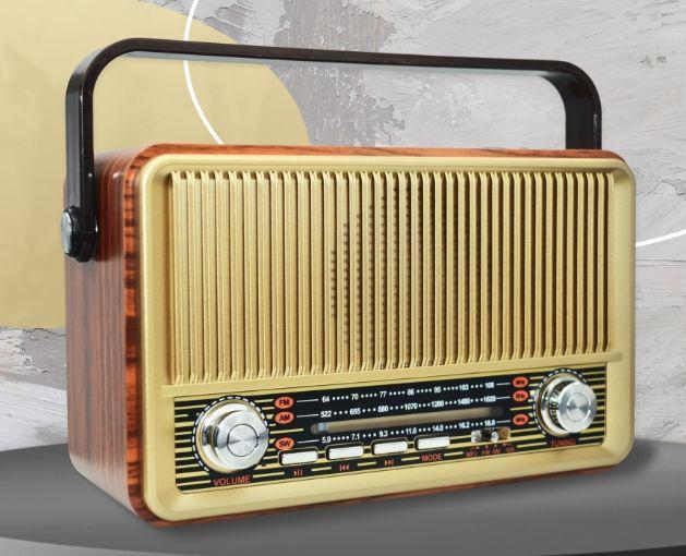 FM-радиоприемник ретро колонка с радио аккумуляторная MIRU SR-1028 - фото 1 - id-p224220380