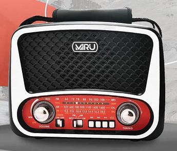 Портативный радиоприемник MIRU BB58 мощный аналоговый аккумуляторный FM приемник ретро радио на батарейках