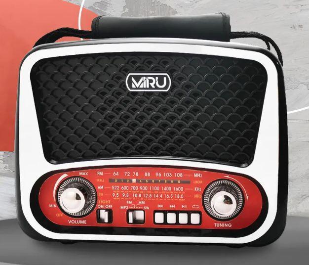 Портативный радиоприемник MIRU BB58 мощный аналоговый аккумуляторный FM приемник ретро радио на батарейках - фото 1 - id-p224221578