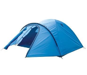 Трехместная палатка с тамбуром GREEN GLADE NIDA 3 местная туристическая походная кемпинговая летняя синяя - фото 1 - id-p224220964