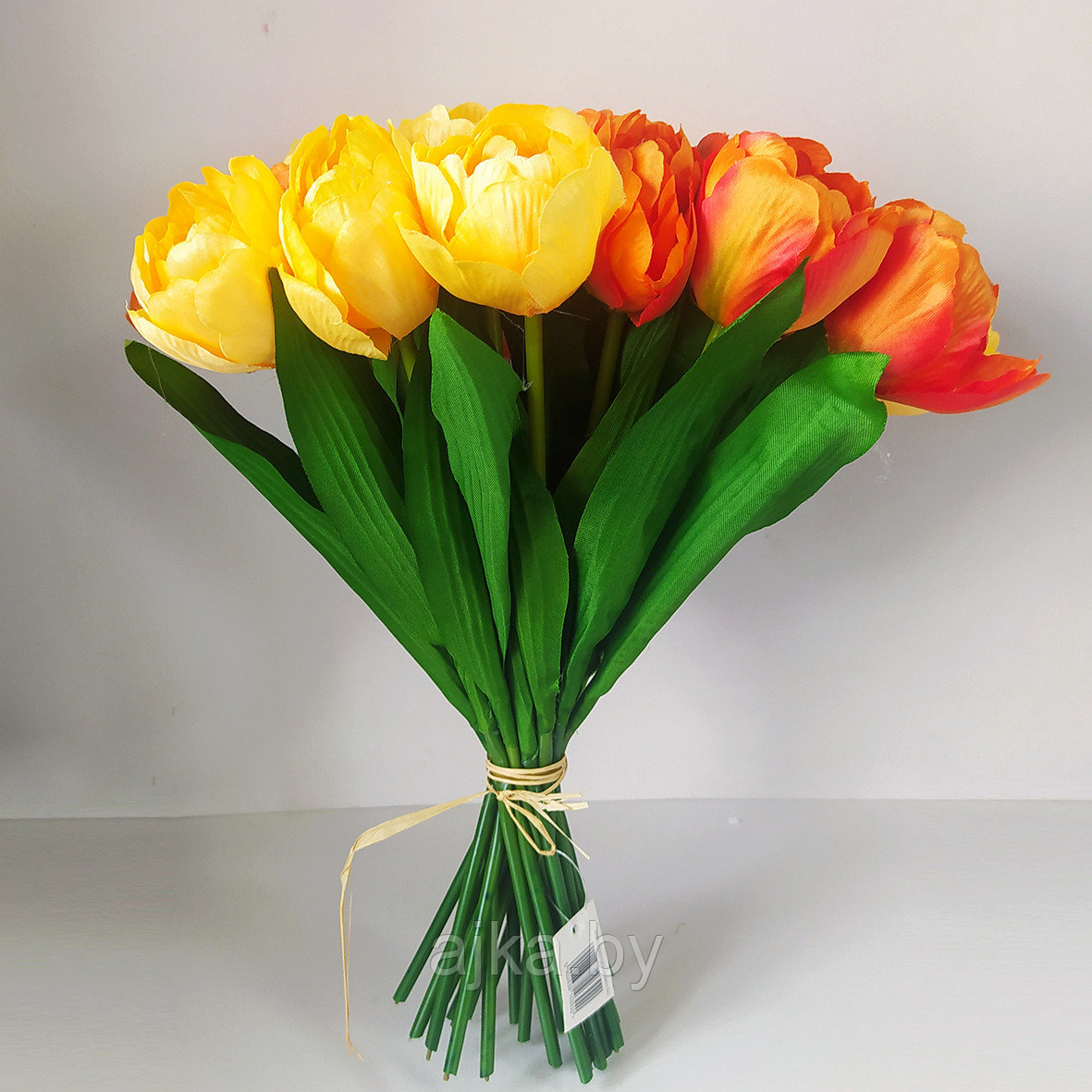 Букет искусственный Тюльпаны махровые 24 шт., оранжевый - фото 5 - id-p224371176