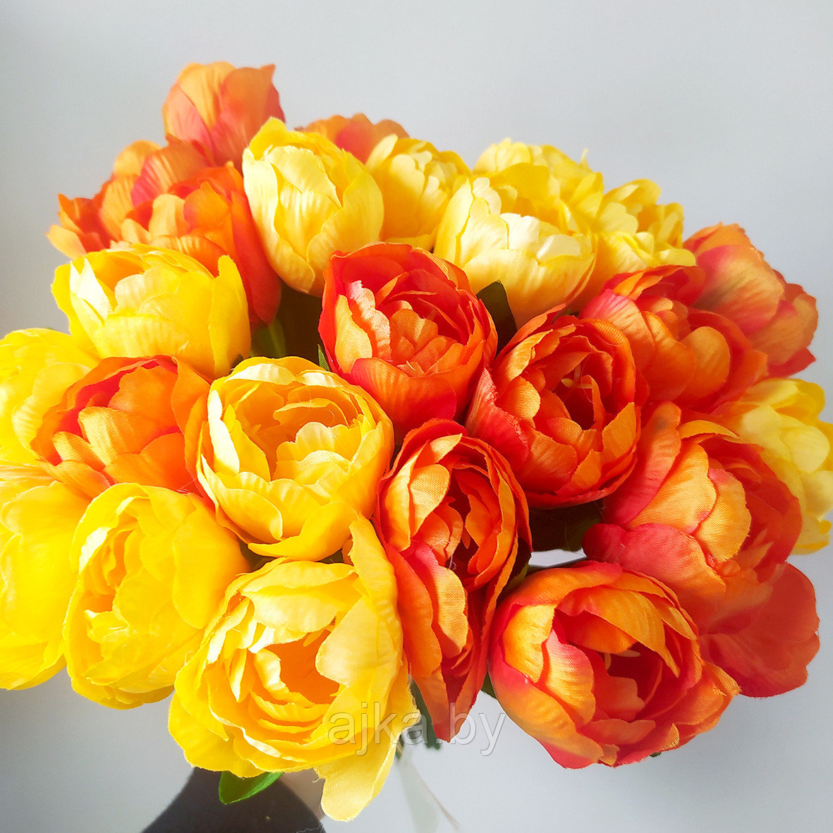 Букет искусственный Тюльпаны махровые 24 шт., оранжевый - фото 2 - id-p224371176