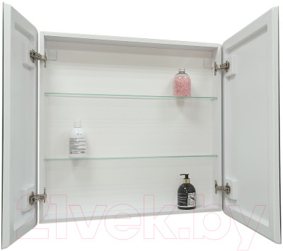 Шкаф с зеркалом для ванной Континент Emotion Led 80x80 - фото 8 - id-p224370403