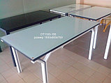 Стеклянный  кухонный стол 1500*800.  (DT1100-158), фото 2