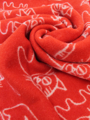 Одеяло для малышей Klippan Коты в красном - фото 4 - id-p224372154