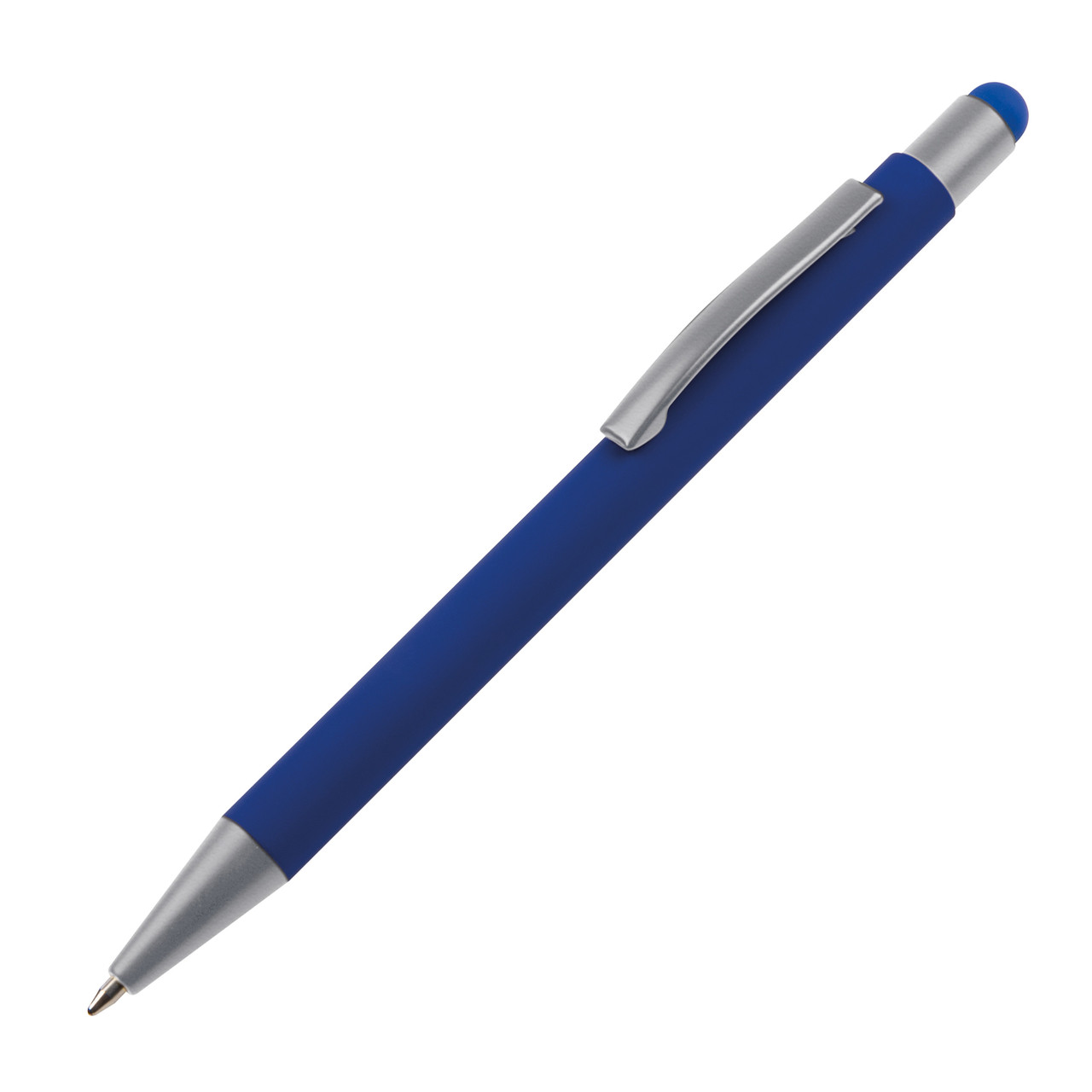 Оптом Ручка шариковая металлическая со стилусом SALT LAKE софт тач - фото 4 - id-p224373778