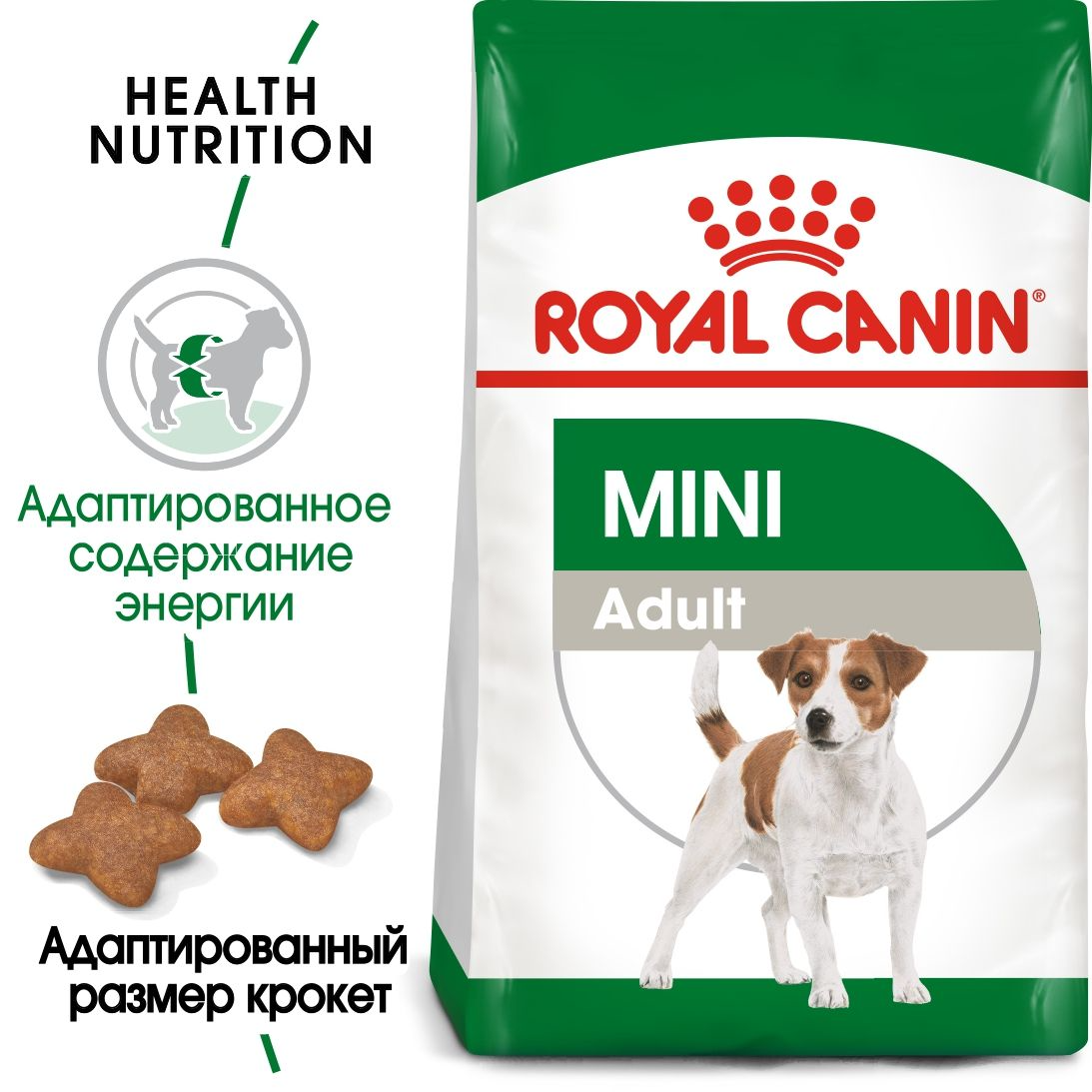 Royal Canin Mini Adult сухой корм для взрослых собак мелких размеров, 0,8кг (Россия) - фото 2 - id-p224374362