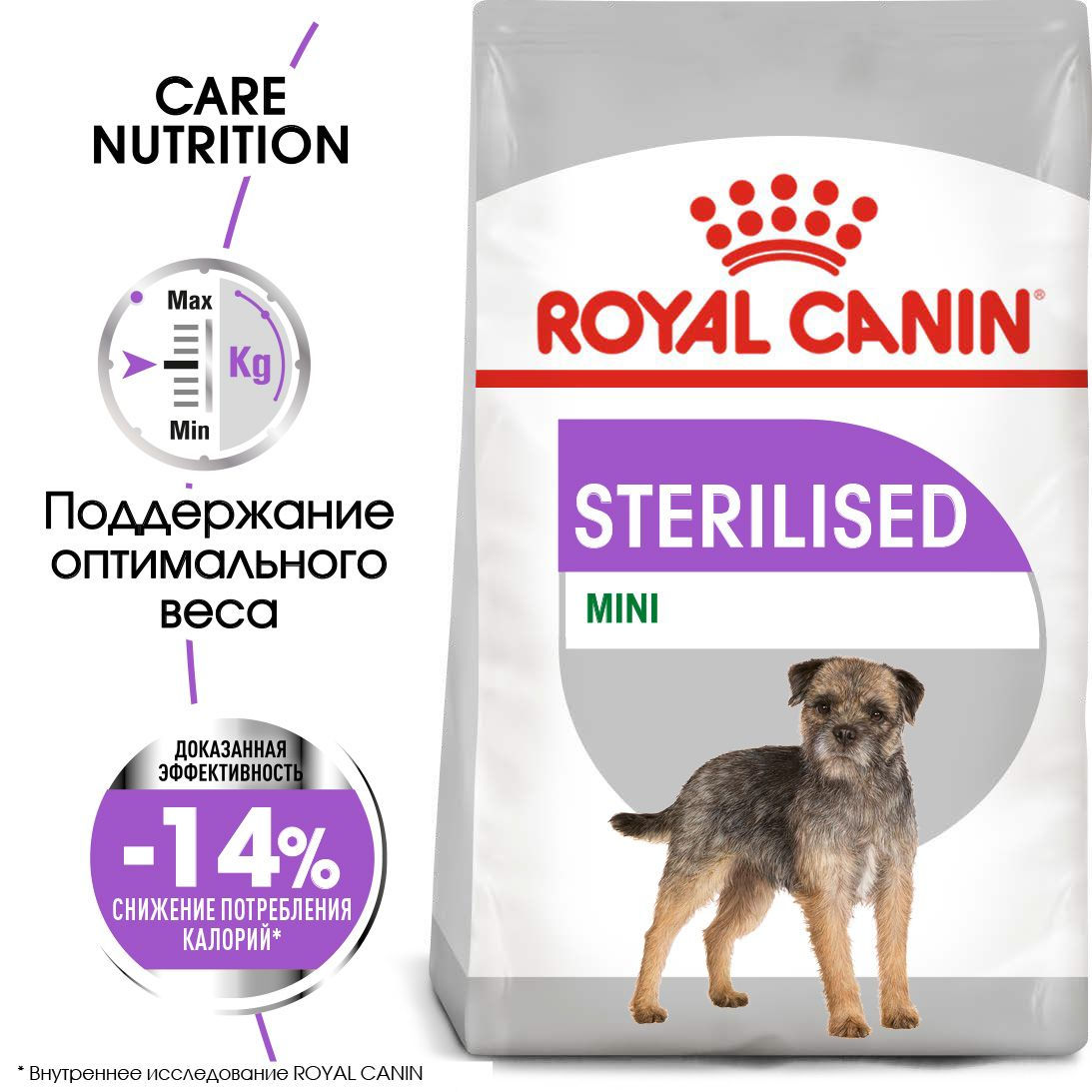 Royal Canin Mini Sterilised сухой корм для взрослых стерилизованных собак мелких размеров, 3кг (Россия) - фото 2 - id-p224376396