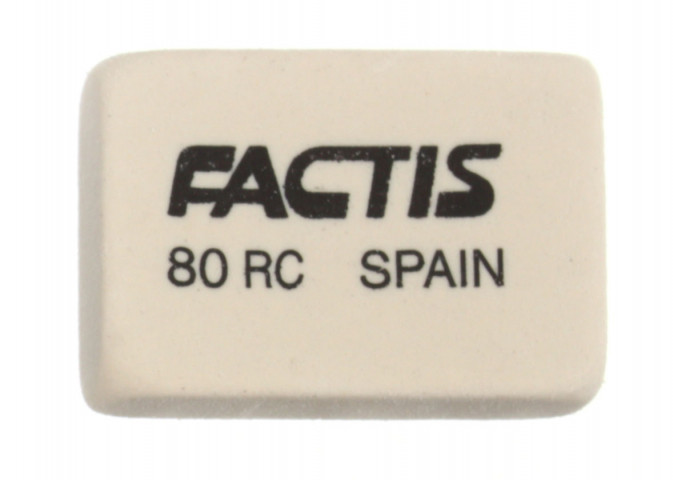 Ластик Factis 80 RC 23*20*6 мм, белый