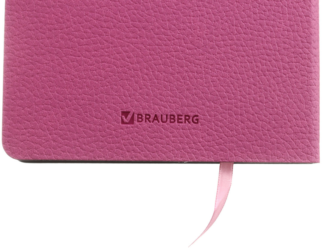 Ежедневник недатированный Brauberg Stylish 138*213 мм, 160 л., розовый - фото 5 - id-p224374753