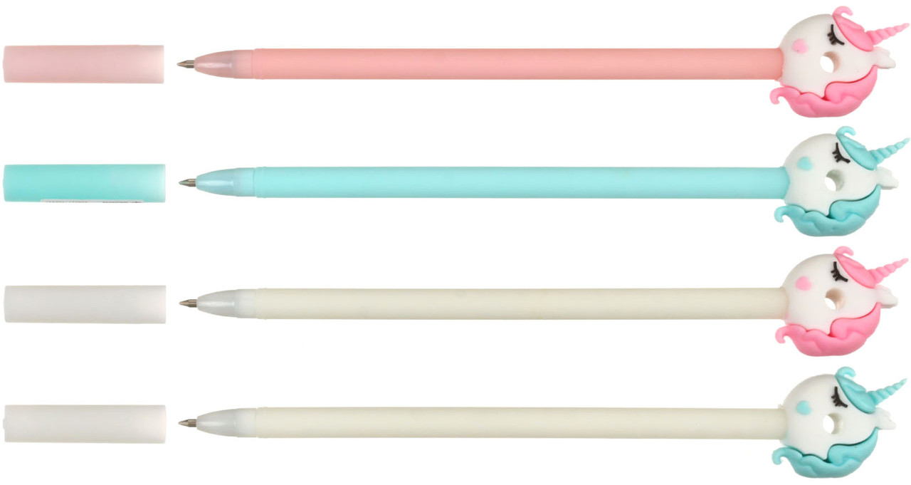 Ручка шариковая Meshu с топпером Sweetheart Unicorn, корпус ассорти, стержень синий - фото 2 - id-p224374771