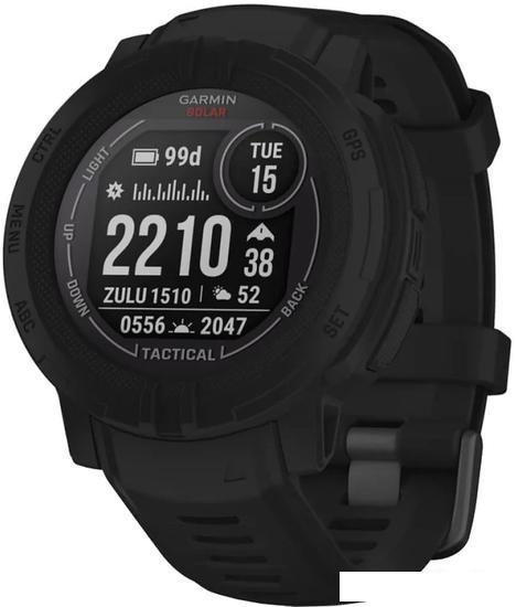 Умные часы Garmin Instinct 2 Solar Tactical Edition 45 мм (черный) - фото 1 - id-p224285331