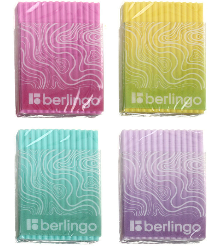 Ластик Berlingo Gradient 45*32*11 мм, ассорти - фото 2 - id-p224374780