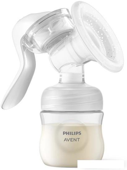 Ручной молокоотсос Philips Avent Natural Motion с бутылочкой для кормления SCD210/03 - фото 4 - id-p223773199