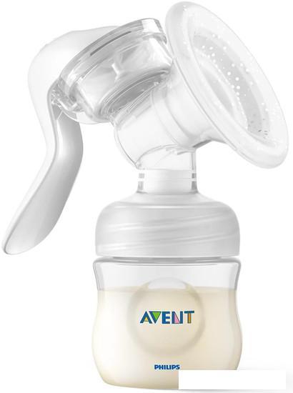 Ручной молокоотсос Philips Avent Natural Motion с бутылочкой для кормления SCD213/03 - фото 2 - id-p223773201