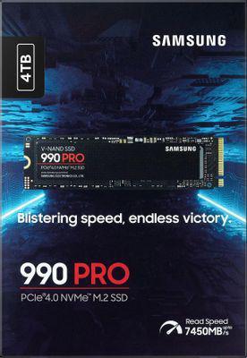 SSD накопитель Samsung 990 Pro MZ-V9P4T0СW 4ТБ, M.2 2280, PCIe 4.0 x4, NVMe, M.2 - фото 5 - id-p224143708