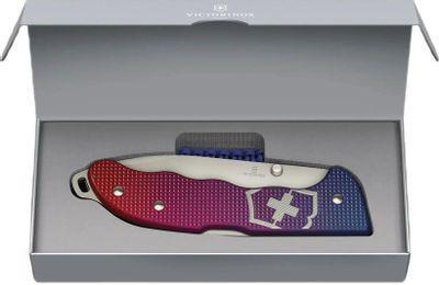 Складной нож Victorinox Evoke Alox, функций: 5, 136мм, синий / красный, коробка подарочная [0.9415.d221] - фото 3 - id-p224143893