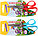 Ножницы канцелярские детские «Юнландия» 130 мм, цвет ручек - ассорти, «Ветерок», фото 2