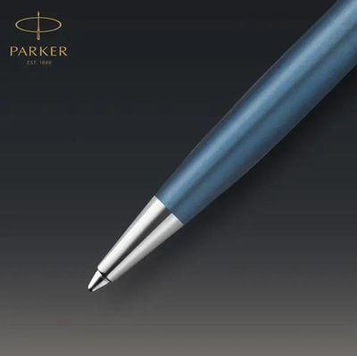 Ручка шариков. Parker Sonnet Premium K537 (CW2119649) Metal Blue CT M чернила черн. подар.кор. - фото 4 - id-p223277380