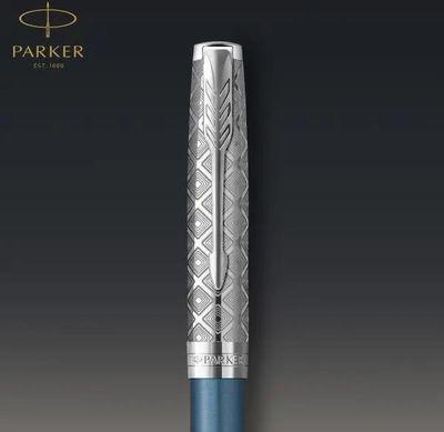 Ручка шариков. Parker Sonnet Premium K537 (CW2119649) Metal Blue CT M чернила черн. подар.кор. - фото 5 - id-p223277380