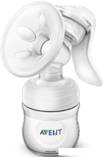 Ручной молокоотсос Philips Avent Natural Comfort с бутылочкой для кормления SCD255/05 - фото 3 - id-p224219783