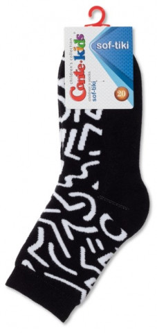 Носки детские махровые Sof-Tiki размер 20, черные - фото 1 - id-p224374887
