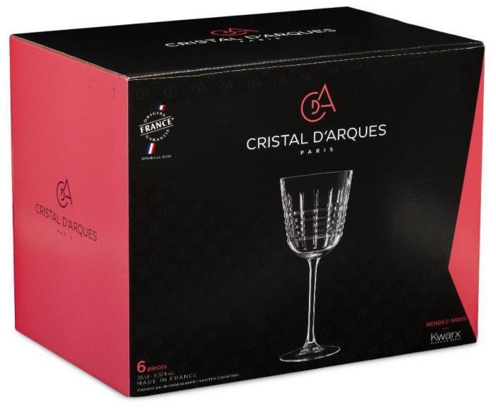CRISTAL DARQUES Q4347 Набор бокалов для вина RENDEZ-VOUS 6шт 350мл - фото 1 - id-p224309357