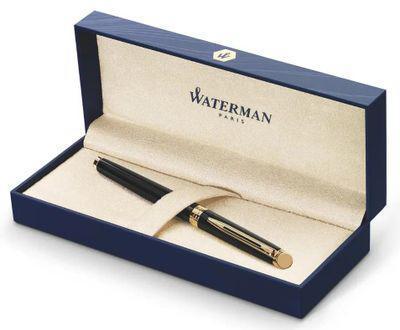 Ручка роллер Waterman Hemisphere (CWS0920650) Mars Black GT F чернила черн. подар.кор. - фото 4 - id-p224021513