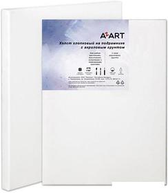 Холст для рисования Azart грунтованный акрилом на подрамнике 100x40 см (хлопок)